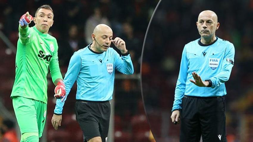 Galatasaray - Altay'a takıldı! Fernando Muslera'dan Cüneyt Çakır'a sert tepki...