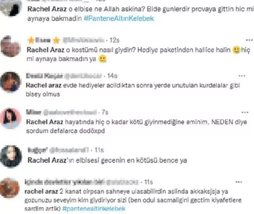 En İyi Kadın Influencer ödülünü alan Rachel Araz'ın kıyafeti ti'ye alındı!