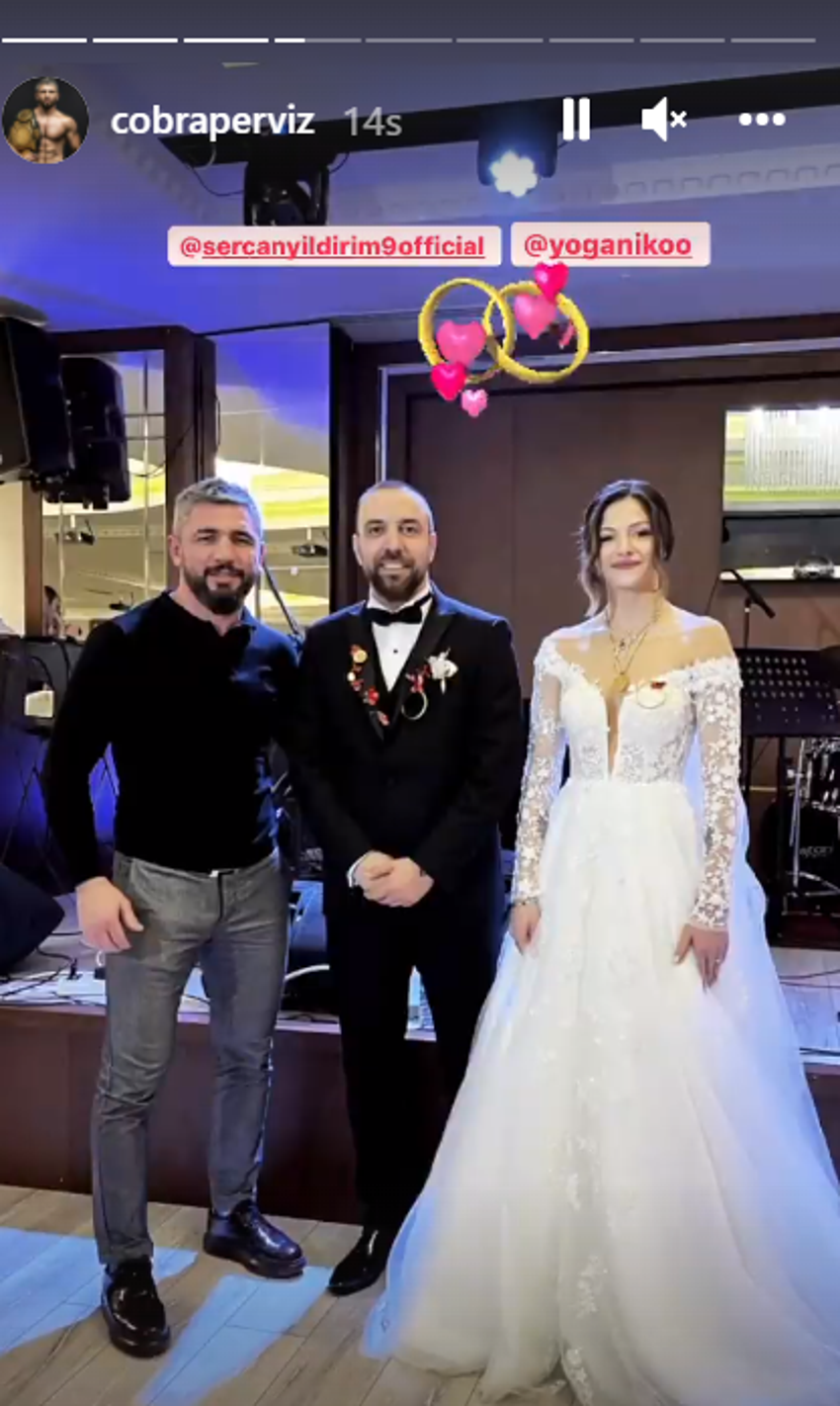 Sercan Yıldırım ve Nihan Yönel evlendi! Survivor yarışmasındaki dostları yalnız bırakmadı...