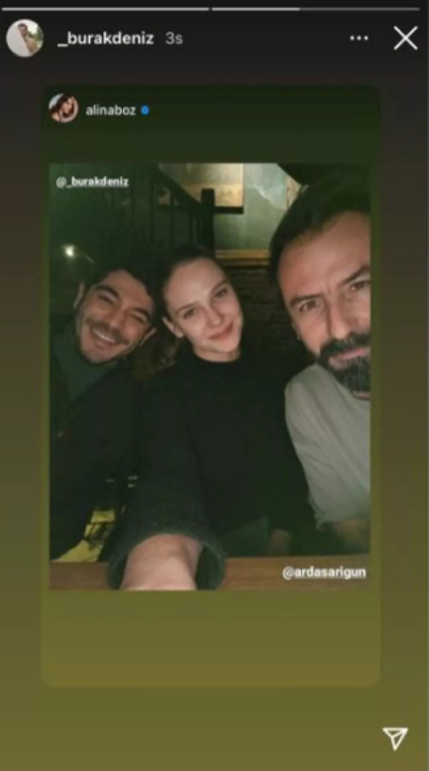 Burak Deniz ve Alina Boz’un fotoğrafı kafa karıştırdı!