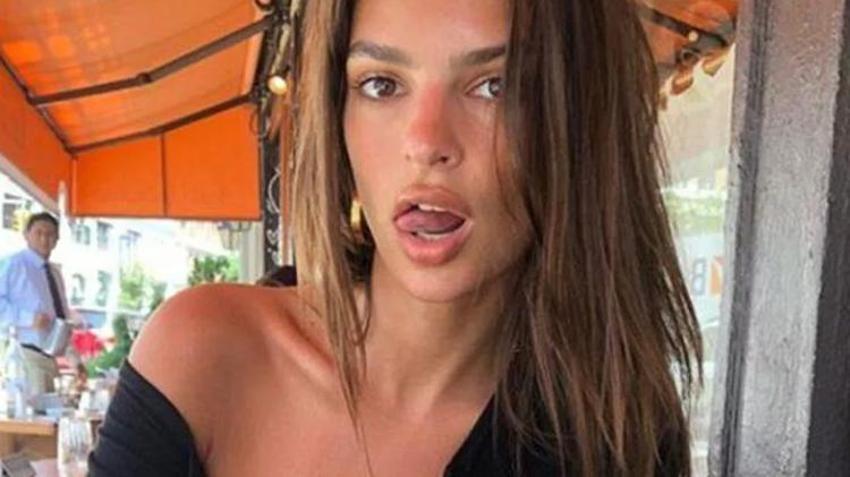Emily Ratajkowski, kırmızı mayosuyla Instagram’ı salladı!
