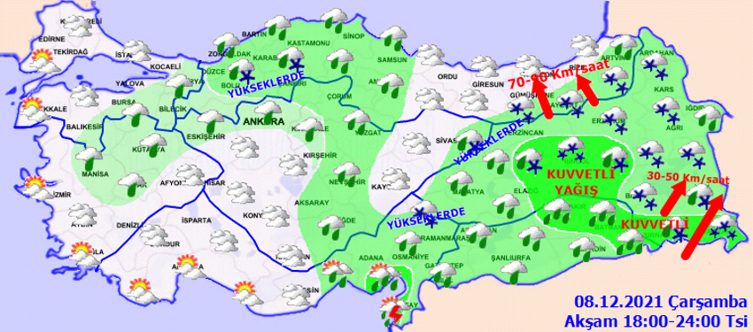 Kar geri dönüyor! Meteoroloji son dakika olarak duyurdu, 26 ilde alarm verildi, yoğun kar ve kuvvetli yağış uyarısı