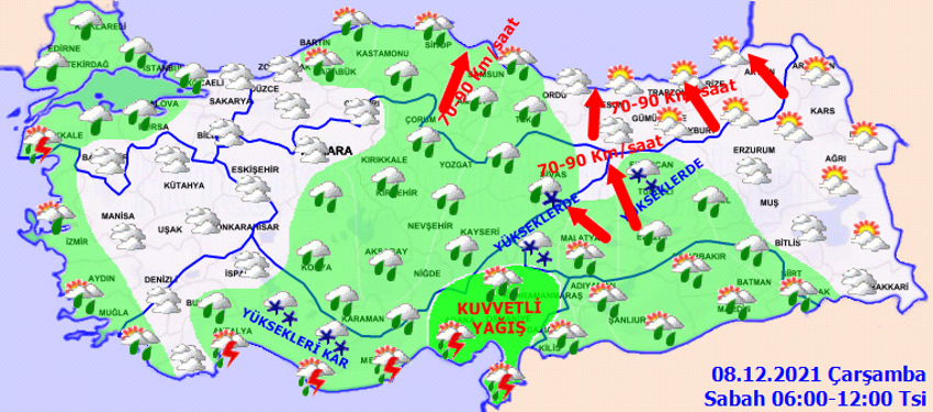 Kar geri dönüyor! Meteoroloji son dakika olarak duyurdu, 26 ilde alarm verildi, yoğun kar ve kuvvetli yağış uyarısı