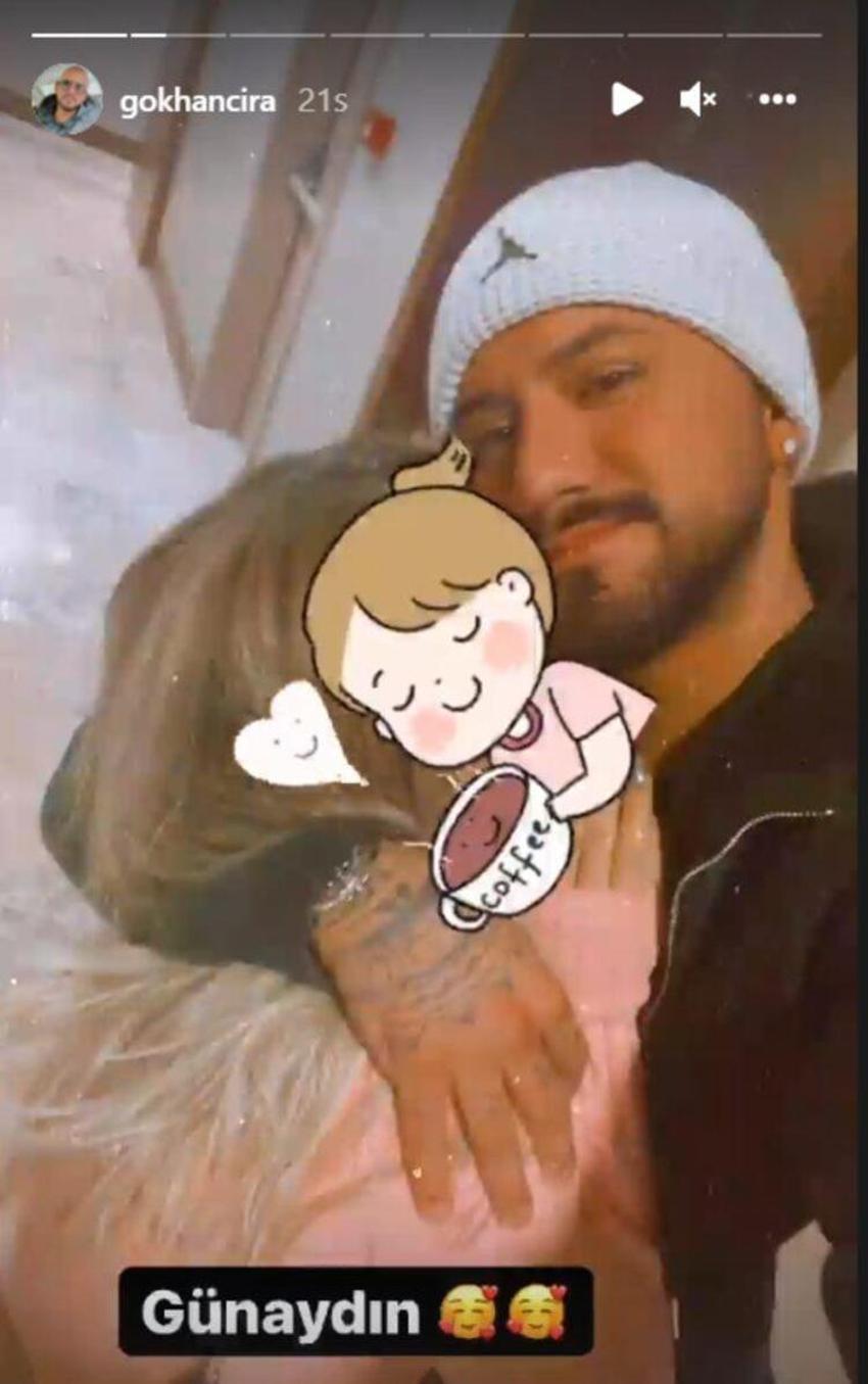 Gökhan Çıra'dan sarmaş dolaş paylaşım! Yüzünü böyle gizledi...
