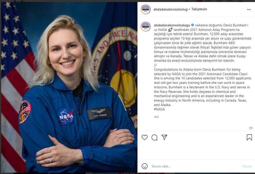 Adana'da doğdu gözünü uzaya dikti! NASA'nın astronot sınıfına seçilen Deniz uzaya çıkan ilk Türkiye doğumlu astronot olacak...