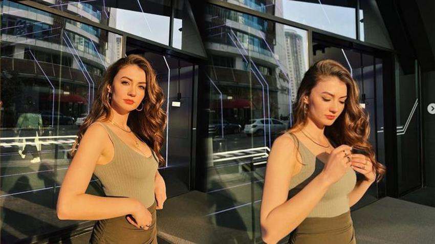 Burcu Özberk'in siyah elbiseli pozlarıyla Instagram'ı salladı!
