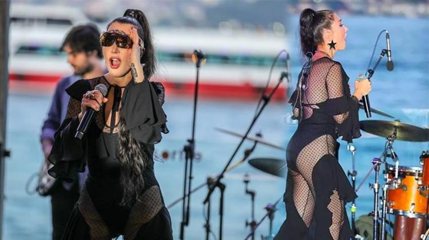 Hande Yener'in dekolteli klip kıyafeti çok konuşuldu!  O kareleri paylaştı...