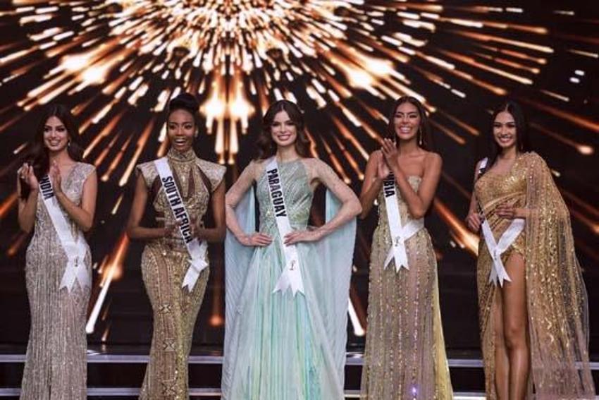 2021 Kainat Güzeli Harnaaz Sandhu oldu! 'Miyavlayarak' tacı taktı...