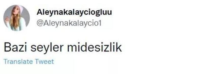 Aleyna Kalaycıoğlu o paylaşıma gönderme yaptı! 'Bazı şeyler midesizlik!'