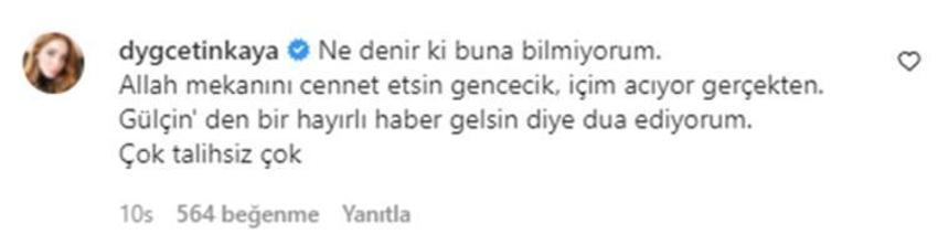 Ünlü isimlerden Gülçin Ergül'e destek yağdı!