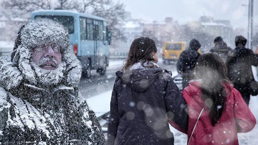 Marmara'da kar yağışı başladı! Hava buz kesti, günlerce sürecek! Alarm verildi, Meteoroloji'den son dakika uyarısı...