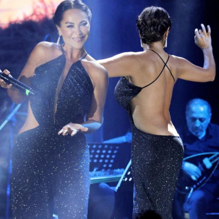 Hülya Avşar jartiyerli kıyafetiyle adından söz ettirdi!