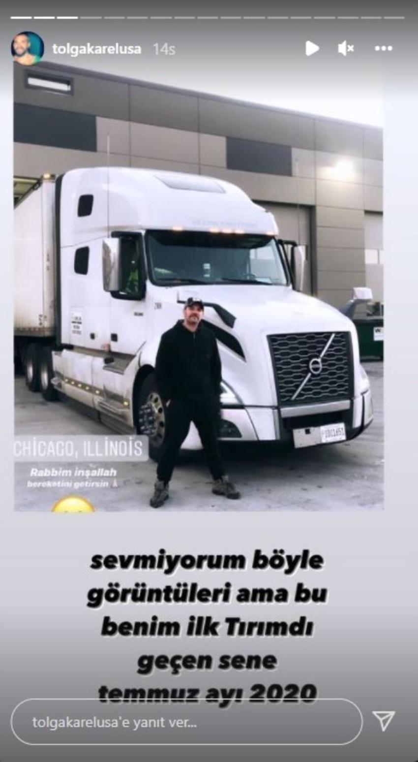 Tolga Karel dehşet anlarını paylaştı! Milyonluk TIR'ı saniyeler içinde küle döndü