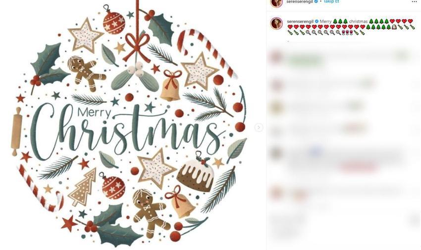 Seren Serengil'in Christmas paylaşımları tepki çekti! 'Cumanız mübarek olsun de...'