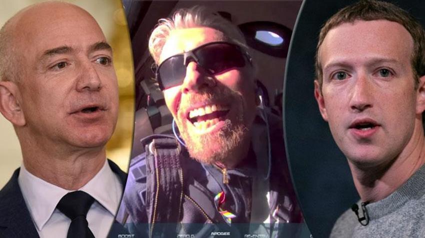 2021 yılının 'utanmazları' belli oldu! Richard Branson, Jeff Bezos, Mark Zuckerberg...