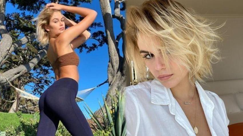 Cindy Crawford'un kızı Kaia Gerber plajda tüm dikkatleri çekti!