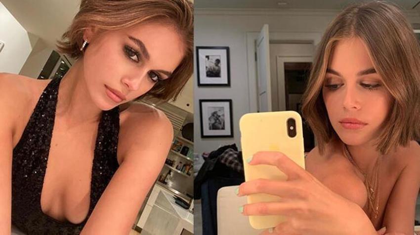 Cindy Crawford'un kızı Kaia Gerber plajda tüm dikkatleri çekti!