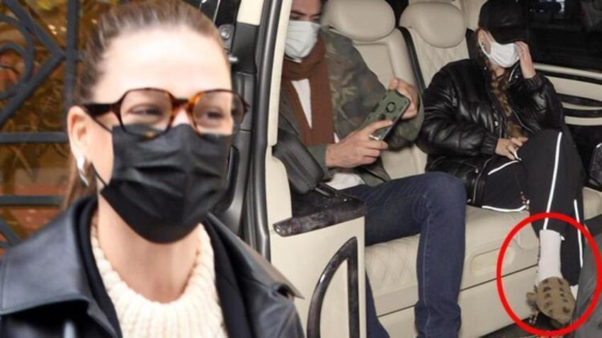 Terlikleri ve beyaz çorabı olay olan Serenay Sarıkaya'dan ilk açıklama!