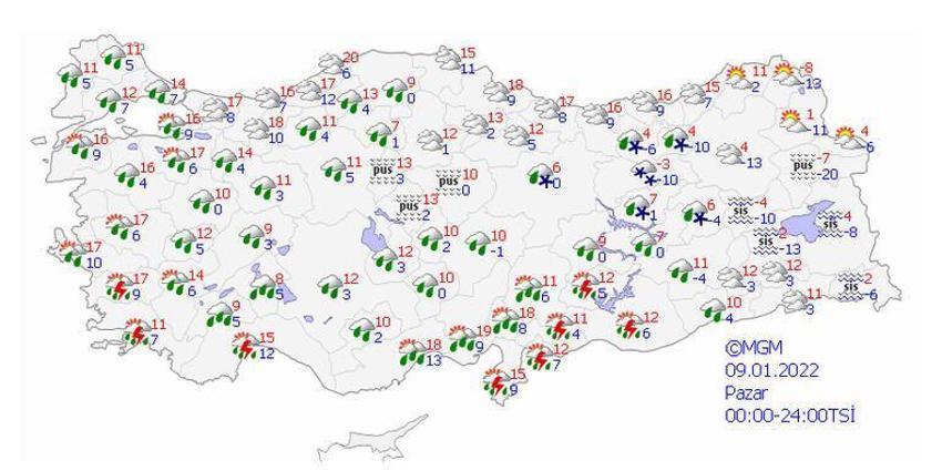 Kar geliyor! Meteoroloji son dakika ile duyurdu! Kuvvetli olacak, pazar günü başlıyor, çok sayıda ilde...