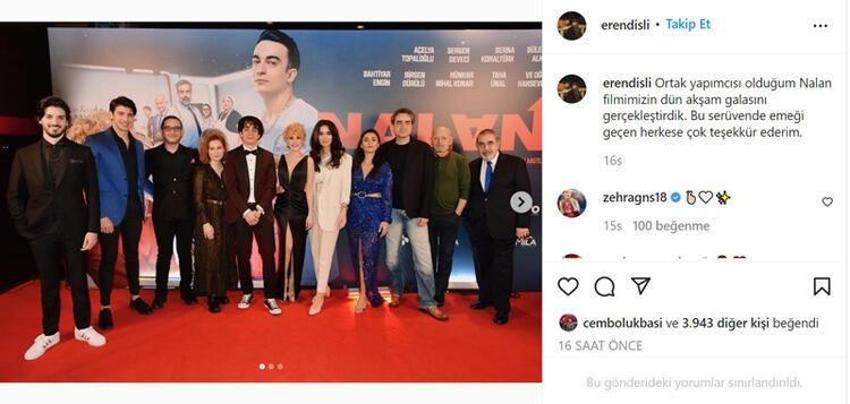 Zehra Güneş yeni sevgilisiyle galada!