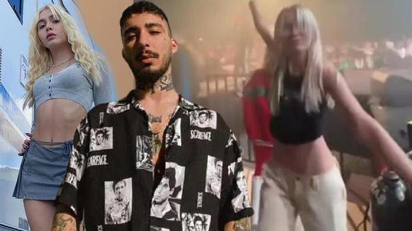 Aleyna Tilki, rapçi Uzi'nin konserinde saatlerce dans etti