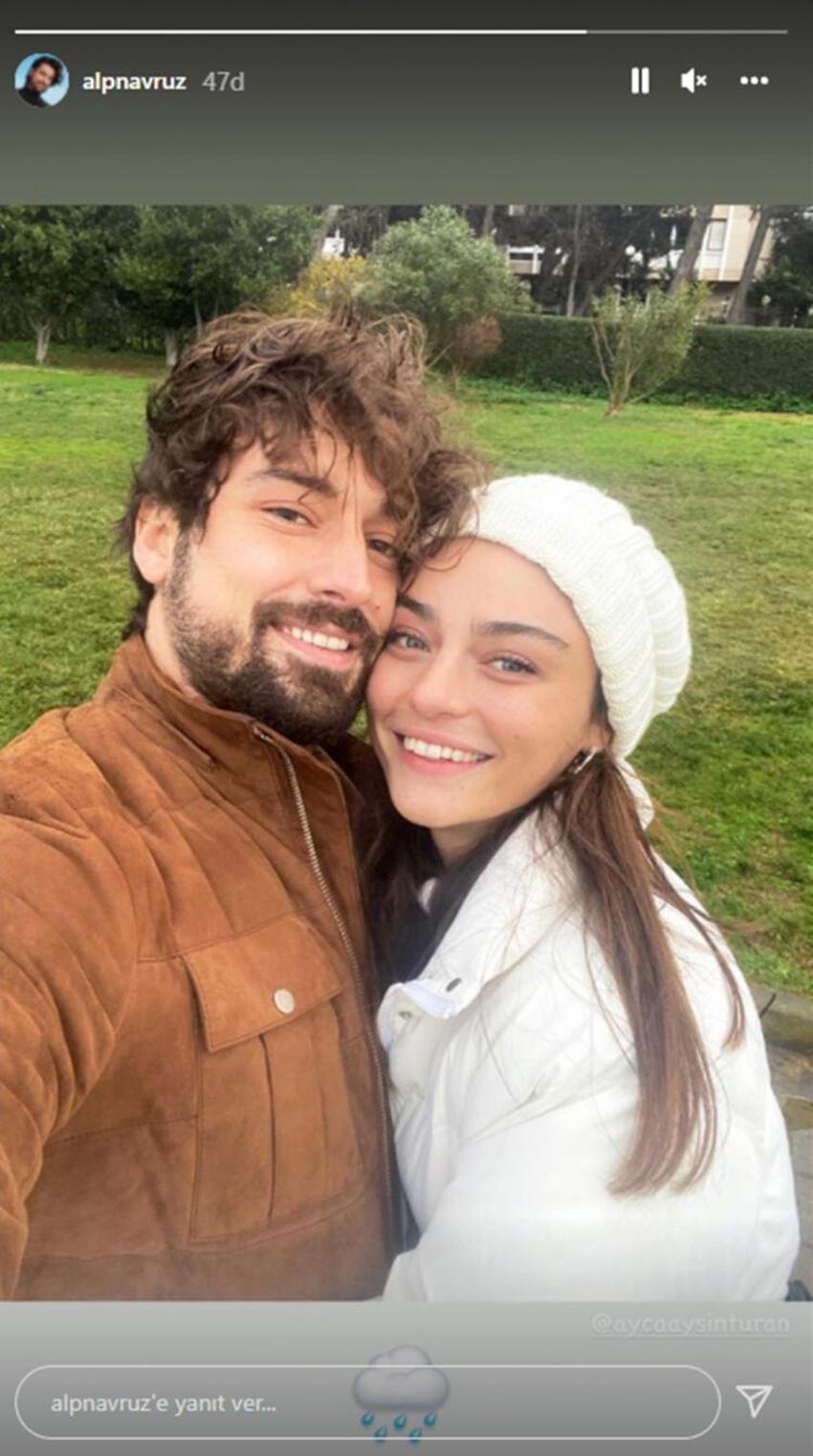 Ayça Ayşin Turan ile Alp Navruz'dan aşk itirafı sonrası ilk poz!