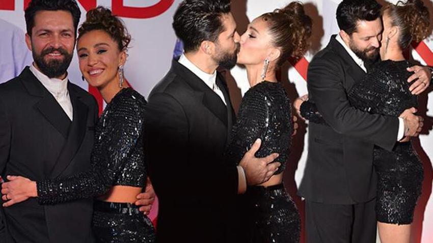 İlker Kızmaz'dan Aslı Kızmaz'a öpücüklü tebrik!