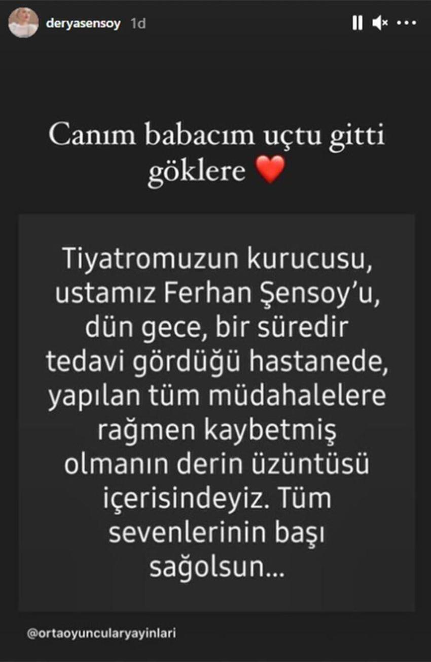 Derya Şensoy: Babam bana emeğin önemli olduğunu öğretti