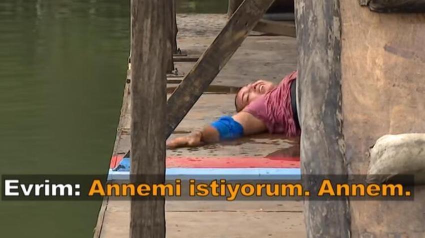 Survivor Türkiye All Star'da korku dolu anlar! Evrim acı içinde kaldı: 'Annemi istiyorum'