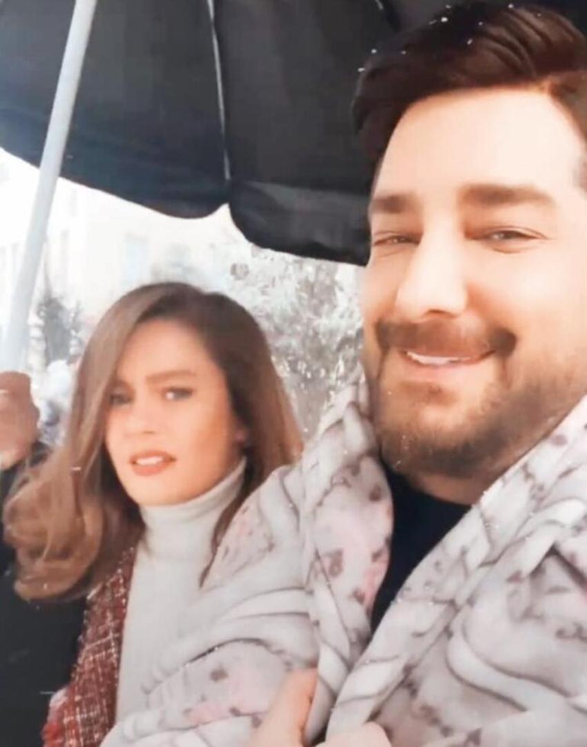 Tamer Karadağlı yağan kardan nasibini aldı!