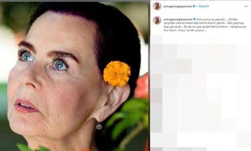 Ünlüler Fatma Girik'e böyle veda etti....