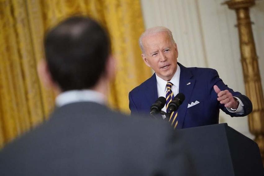 ABD Başkanı Joe Biden'dan skandal sözler! Basın toplantısında mikrofonu açık unuttu muhabire küfür etti...