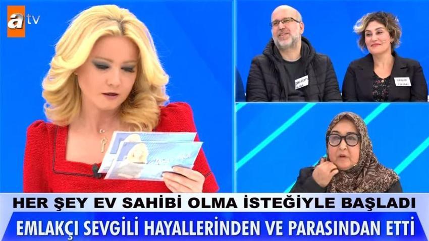 Müge Anlı'da 'Abdestimi bozdun' aşkı olay oldu! 28 yaş küçük emlakçısı, çayla aşık edip dolandırmış! Herkes şaşkına döndü
