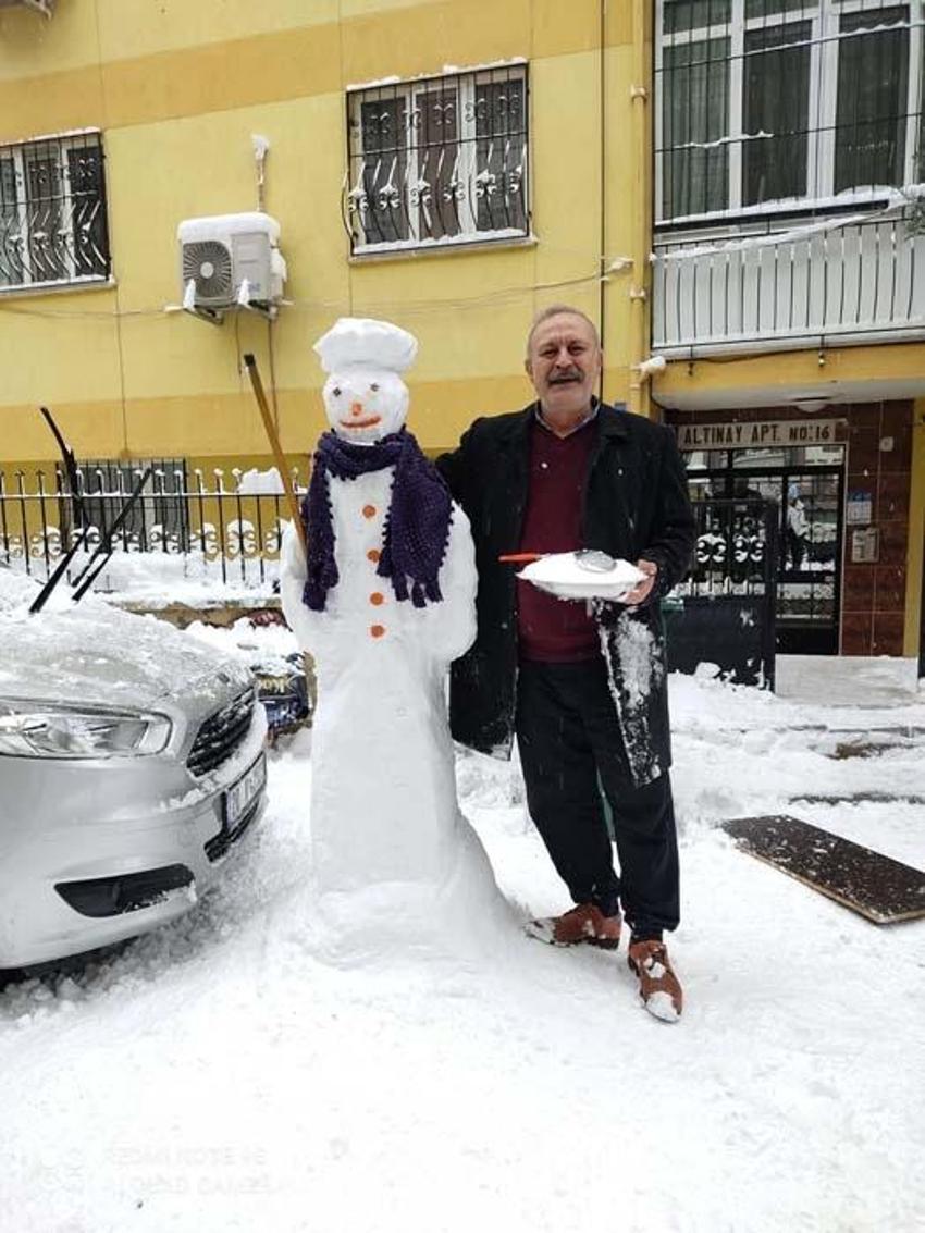Güldüren kardan adam kareleri! Vatandaşlar hayal gücünü bir kez daha kanıtladı...