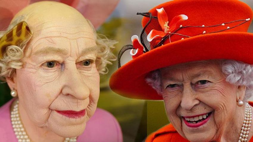 İngiltere Kraliçesi 2. Elizabeth'in şaşırtan görüntüsü! Pahalı olduğu için saçlarının yarısı yok...