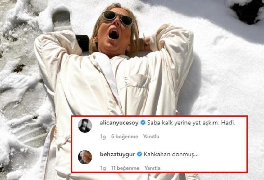 Saba Tümer'den bornozlu paylaşım!