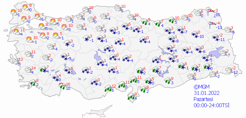 Meteoroloji son dakika duyurdu! Birçok il için alarm verildi! Yeniden başlıyor, kuvvetli olacak, yerdeki kar daha erimeden...