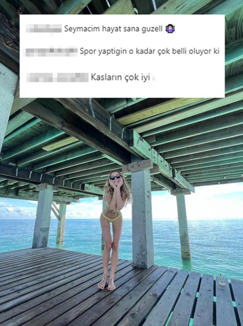 Şeyma Subaşı bikinili pozlarını paylaştı! Yorum yağdı...