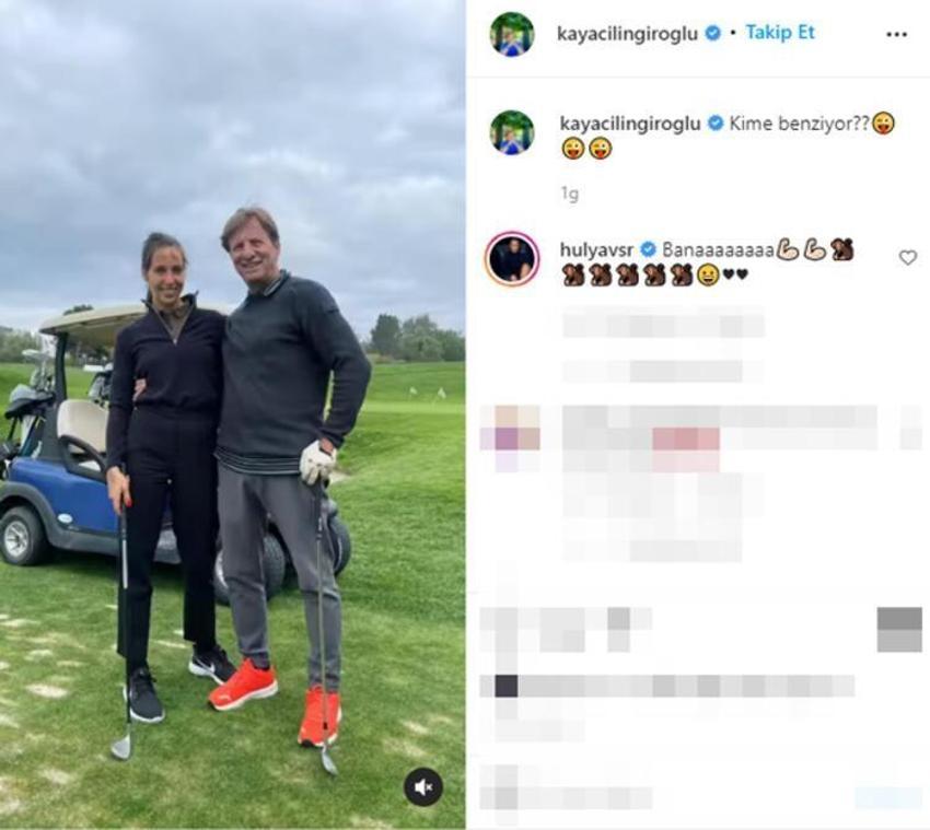 Hülya Avşar ve Kaya Çilingiroğlu'ndan aile pozu!