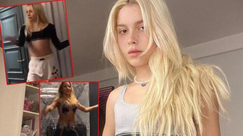 Aleyna Tilki'nin göbek attığı görüntüler sosyal medyayı salladı!