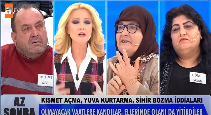Müge Anlı'da şaşkına çeviren büyü iddiaları! 'Gönül Taşan okudu üfledi, Sabriye kendini astı'