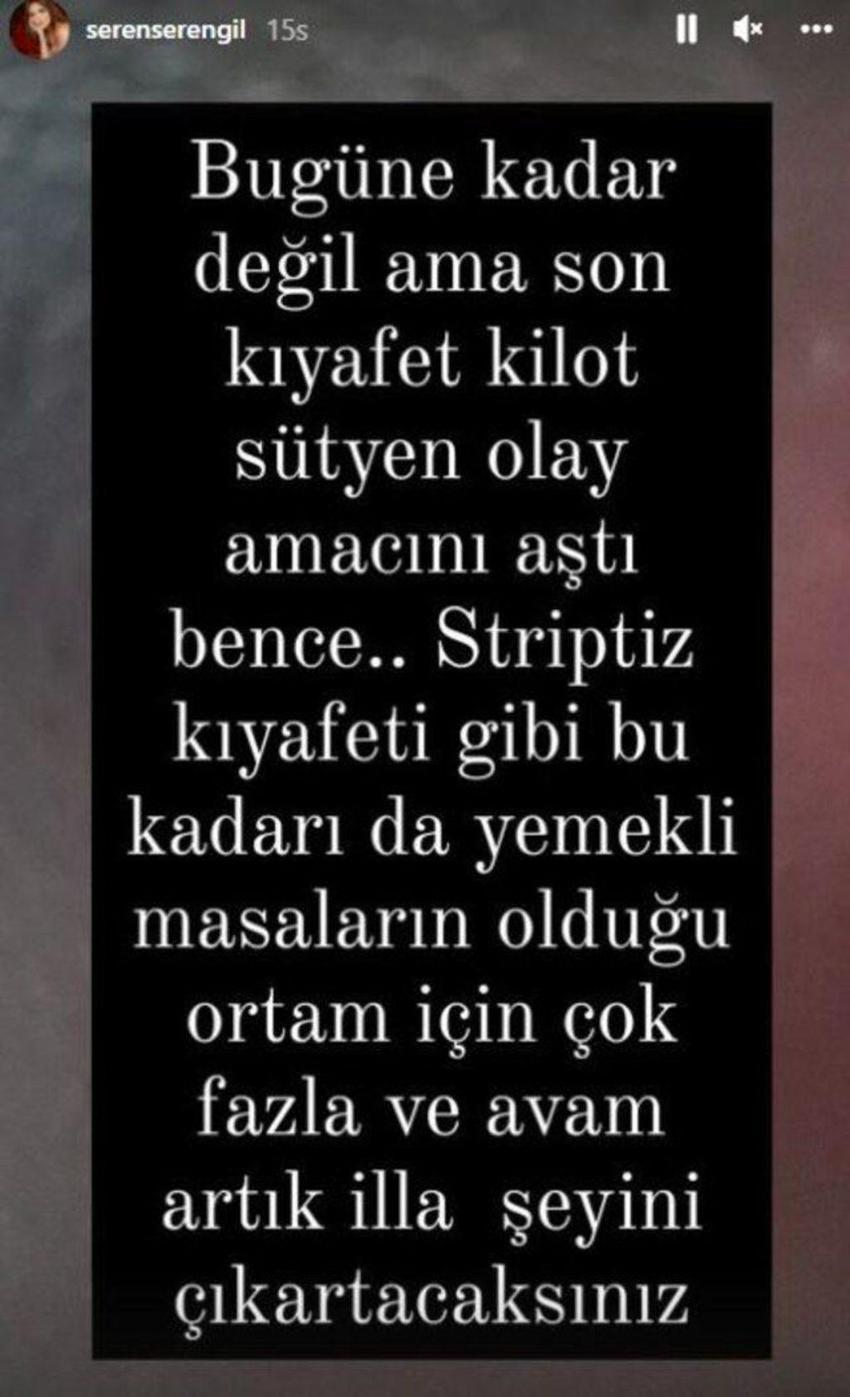 Seren Serengil'in derin dekoltesi olay oldu! Eleştirdiği Gülşen'e benzetildi