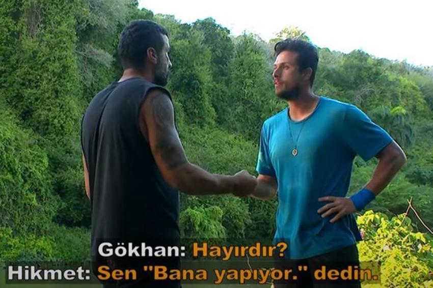Survivor'da Gökhan ile Hikmet arasında tansiyon yükseldi! Yaptığı hareket olay oldu