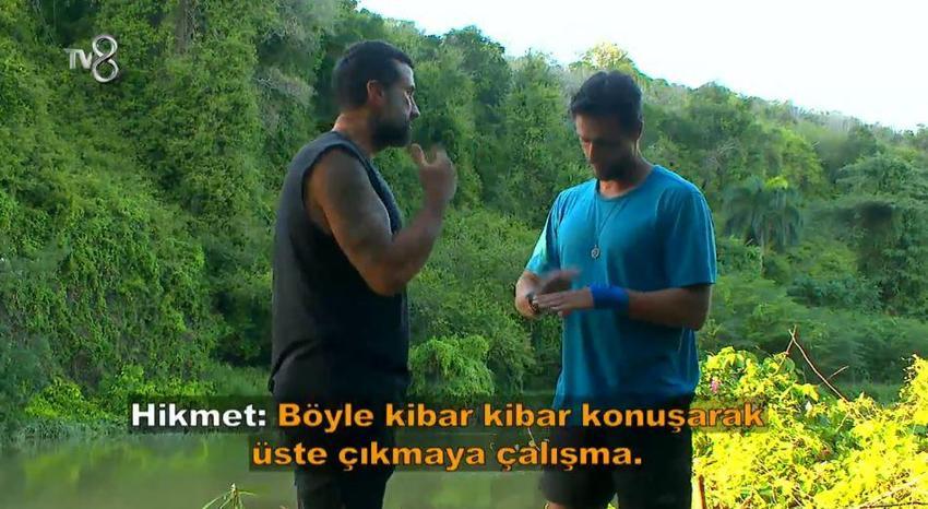 Survivor'da Gökhan ile Hikmet arasında tansiyon yükseldi! Yaptığı hareket olay oldu