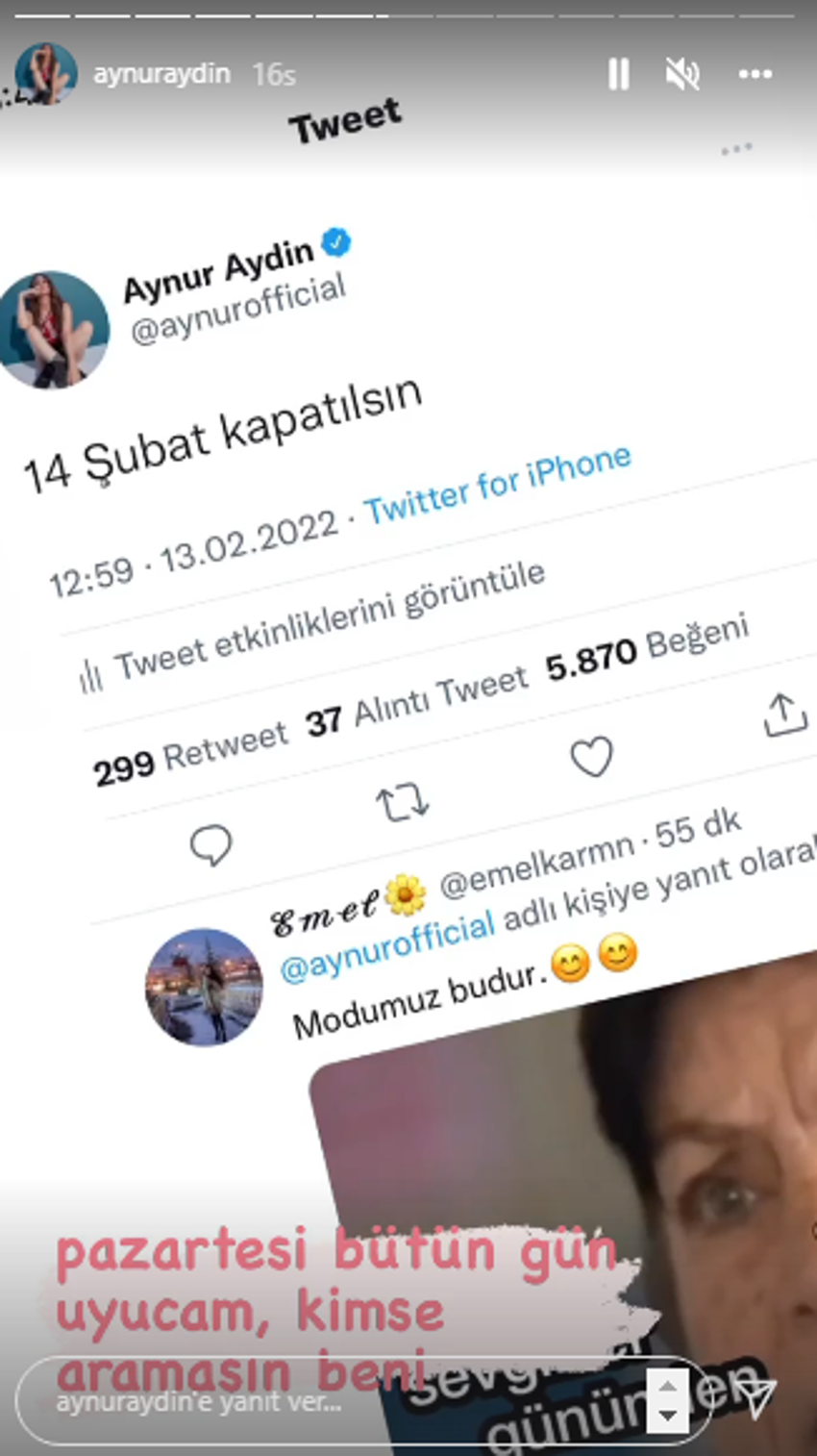 Aynur Aydın'dan '14 Şubat Sevgililer Günü' paylaşımı!