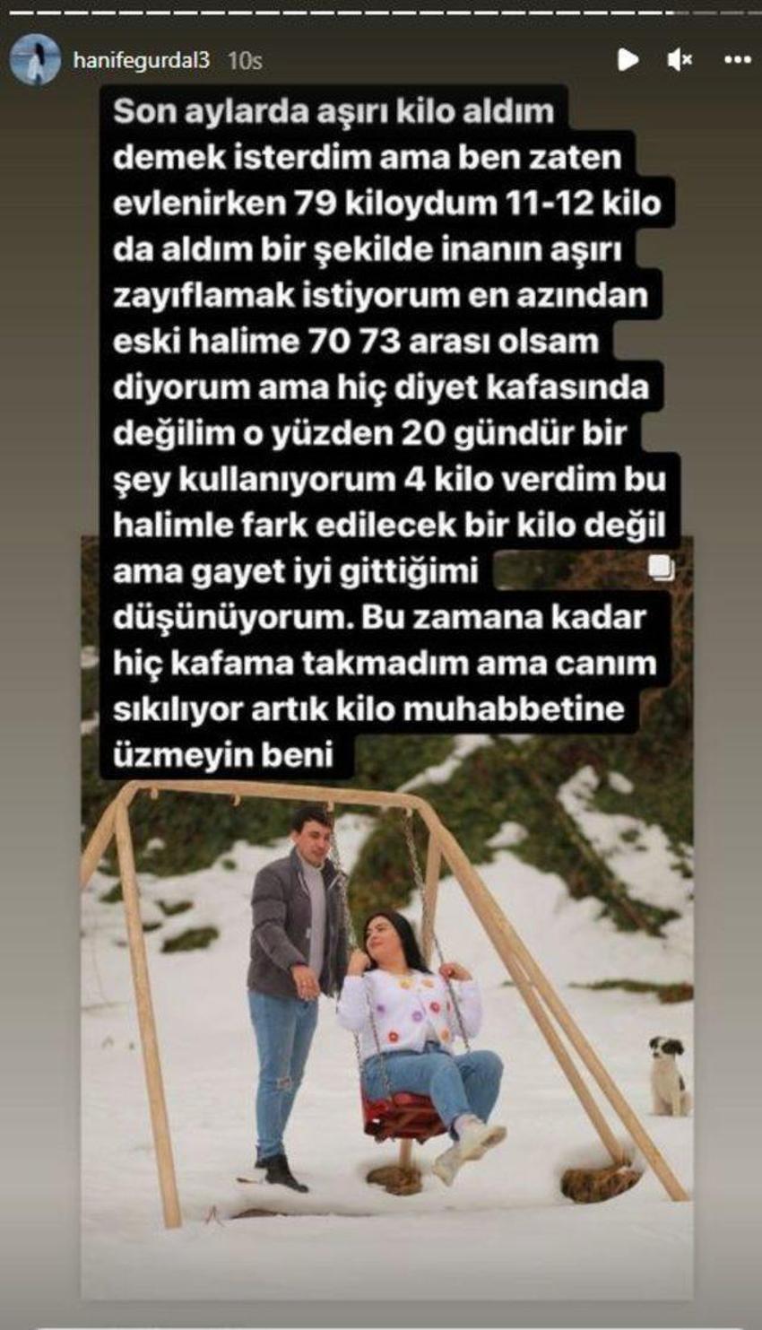 Hanife Gürdal o yorumlara tepki gösterdi! 'Diyet kafasında değilim'