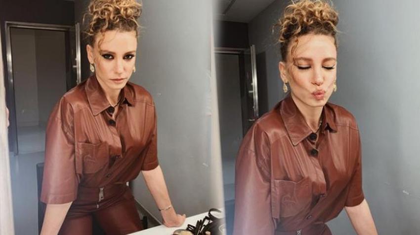 Serenay Sarıkaya kulisten paylaştı, beğeni yağdı!