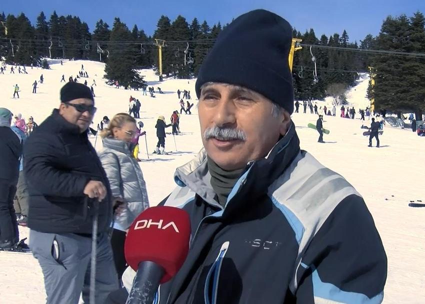 Uludağ'da 'hafta sonu' yoğunluğu! 