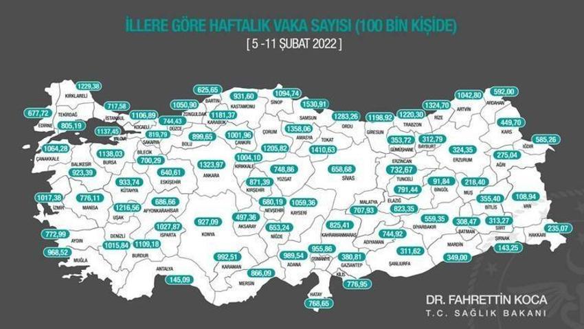 İllere göre vaka haritasını Bakan Koca paylaştı! İşte en çok artan 10 şehir...