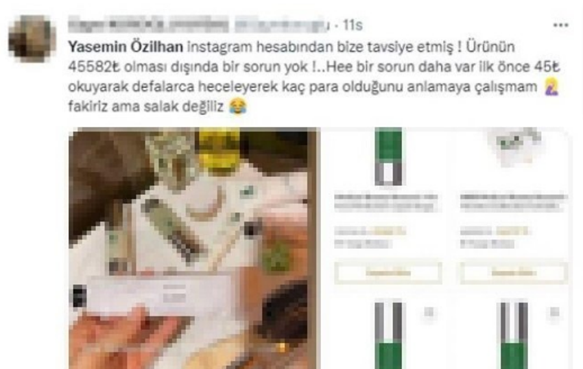 Yasemin Özilhan sosyal medyada gündem oldu! '45 bin TL'lik krem kullanıyor' iddialarına yanıt...